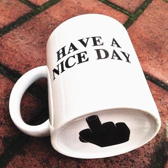 GXYAYYBB Keramiek Koffie Mok Hebben EEN Mooie Dag Reizen Mok Creatieve Koffiekopje Zwart & Wit Optionele Kopjes en Mokken