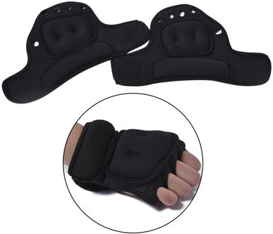 Gym Handschoenen, Krachttraining Gewogen Handschoenen Met Polssteun, Gewichtheffen zwart