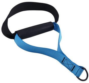 Gym Resistance Bands Handgrepen Anti-Slip Grip Sterke Singels Fitness Heavy Duty Kabel Machine Workout Apparatuur blauw