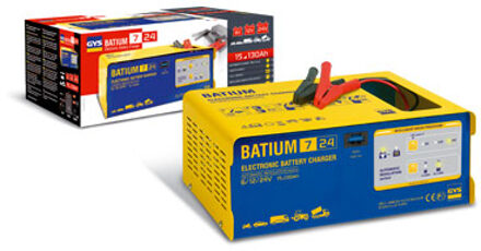 Gys Batium 7-24 volautomatische acculader 6,12 en 24 volt