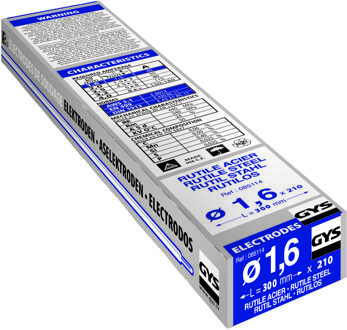 Gys Laselektrode 210 stuk(s) (Ø x l) 1.6 mm x 300 mm 40 A (max.)