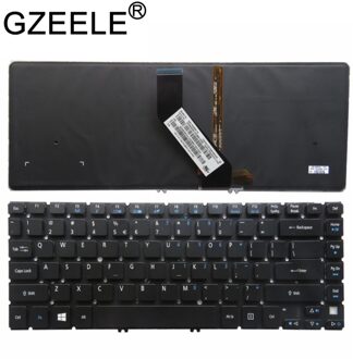 GZEELE Engels toetsenbord VOOR Acer Aspire V5-431G V5-431P V5-431PG V5-471G V5-471P V5-471 V5-431 MS2360 met Backlit zonder Frame