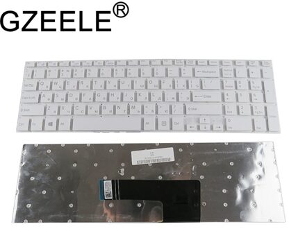 Gzeele Russische Toetsenbord Voor Sony Vaio Svf152c29v Fit 15 SVF152A29V SVF152A29M SVF15A SVF15E SVF153A1YV Wit Laptop Ru