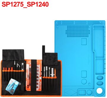 Gzerma 76 In 1 Professionele Computer Reparatie Tool Sets Met Anti-Statische Reparatie Mat Schroevendraaier Set Voor Tablet Smartphone reparatie SP1275 SP1240