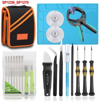 Gzerma Draagbare Reparatie Gereedschap Kit Voor Mobiele Telefoon Thuis Elektronica Computer Horloge Reparatie Precisie Schroevendraaier Set Met Reparatie Mat SP1239 SP1270