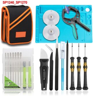 Gzerma Draagbare Reparatie Gereedschap Kit Voor Mobiele Telefoon Thuis Elektronica Computer Horloge Reparatie Precisie Schroevendraaier Set Met Reparatie Mat SP1240 SP1270