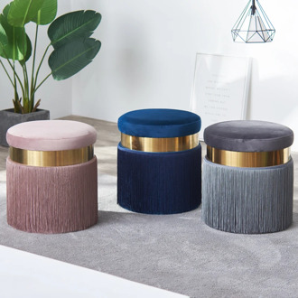 H 2019 Nordic Dresser Makeup Stool Modern Sofa Foot Stool Creative Stool Fabric Change Shoes Stool Simple Chair Home Furniture