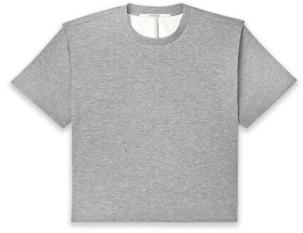 H-cw25m05 top with shoulder detail Grijs - M