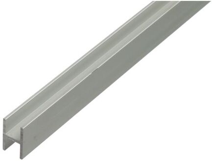 H-profiel Aluminium Zilverkleurig Geëloxeerd 13,5x22x1,5mm 2m