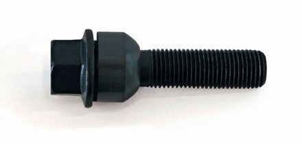 H&R Wielbout bolkonisch met beweegbare ring R14 M14x1.50 - Lengte 74mm - Zwart (bv. Porsche) HRB1457406