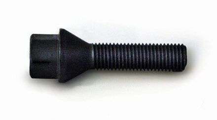 H&R Wielbout konisch M12x1.50 - Lengte 24mm - Zwart HRB1252401