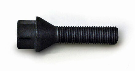 H&R Wielbout konisch M12x1.50 - Lengte 28mm - Zwart HRB1252801