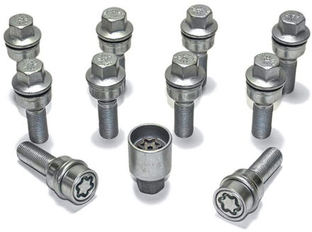 H&R Wielboutenset bolkonisch R14 M14x1.50 - Lengte 41mm - 10 stuks (bv. Audi Q3, Q5) - incl. wielslo HR1454107ASET