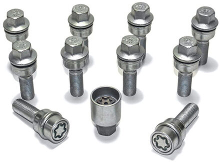 H&R Wielboutenset bolkonisch R14 M14x1.50 - Lengte 48mm - 10 stuks (bv. Audi Q3, Q5) - incl. wielslo HR1454807ASET