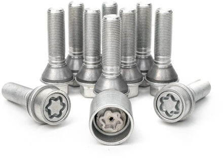 H&R Wielboutenset konisch met beweegbare ring M14x1.25 - Lengte 28mm - 10 stuks (bv. BMW) - incl. wi HR14252808SET