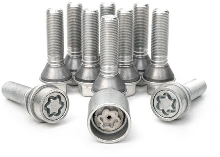 H&R Wielboutenset konisch met beweegbare ring M14x1.25 - Lengte 41mm - 10 stuks (bv. BMW) - incl. wi HR14254108SET