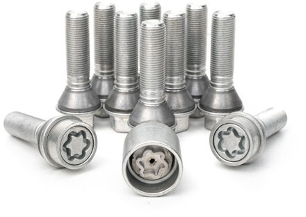 H&R Wielboutenset konisch met beweegbare ring M14x1.25 - Lengte 43mm - 10 stuks (bv. BMW) - incl. wi HR14254308SET