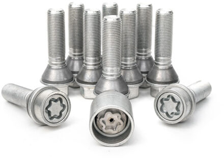 H&R Wielboutenset konisch met beweegbare ring M14x1.25 - Lengte 48mm - 10 stuks (bv. BMW) - incl. wi HR14254808SET