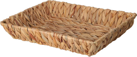 H&S Collection Broodmand - gevlochten riet - naturel - 33 x 25 x 6 cm - broodmand Bruin