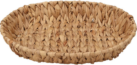 H&S Collection Broodmand - gevlochten riet - naturel - 35 x 28 x 6 cm - broodmand