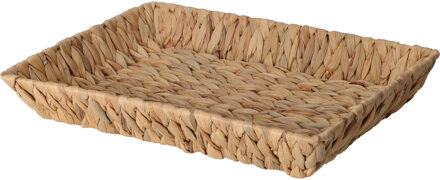 H&S Collection Broodmand - gevlochten riet - naturel - 38 x 28 x 6 cm - broodmand