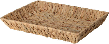 H&S Collection Broodmand - gevlochten riet - naturel - 38 x 28 x 6 cm