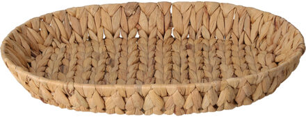 H&S Collection Broodmand - gevlochten riet - naturel - 40 x 32 x 6 cm - broodmand