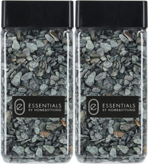 H&S Collection Decoratie steentjes/hobby steentjes - Groen - 1100 ml - 5/8 mm