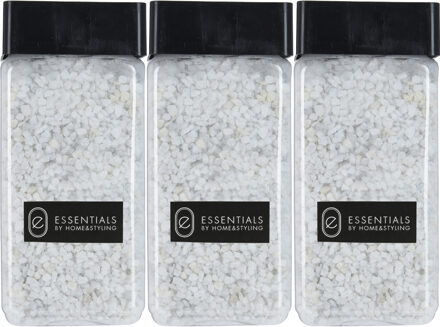 H&S Collection Decoratie steentjes/hobby steentjes - Wit - 1650 ml - 2/3 mm