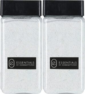 H&S Collection Decoratie zand/hobby zand - Wit - 1100 ml