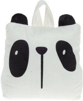 H&S Collection Deurstopper 1 kilo gewicht - kinderkamer - Panda - met lus van touw - 17 x 14 cm - Deurstoppers Multikleur