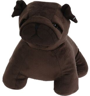 H&S Collection Deurstopper 1 kilo gewicht - Waakhondje - Franse Bulldog donkerbruin - 18 x 15 cm