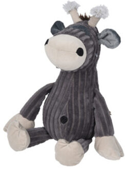 H&S Collection Deurstopper - giraf - grijs - 28 x 18 x 21 cm - dieren thema deurstoppers