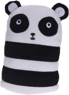 H&S Collection Deurstopper - panda - 15 x 9 x 20 cm - polyester - dieren thema deurstoppers - Deurstoppers Multikleur