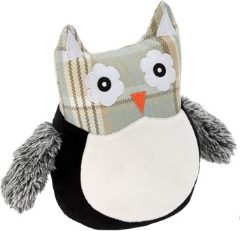 H&S Collection Deurstopper - uil - 24 x 14 x 23 cm - polyester - dieren thema deurstoppers