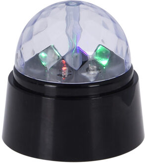 H&S Collection Discolamp - roterend - LED licht - op batterijen - D9 x H10 cm