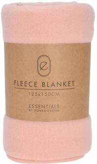 H&S Collection Fleecedeken 125x150cm Roze