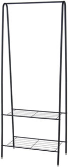 H&S Collection Solutions Kledingrek met 2 lagen 61x34x152 cm Zwart