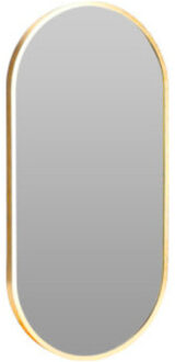 H&S Collection Spiegel / Wandspiegel - ovaal - aluminium - goud - 30 x 60 cm - decoratief - luxe gou