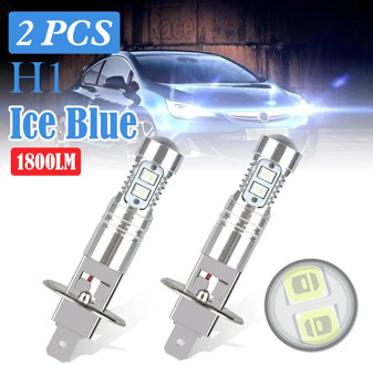 H1 LED Headlight Bulbs 1800LM 8000K Ice Blue Super Bright Car Headlights Car Lamp Super Bright Car LED Fog Lights H1 CVS