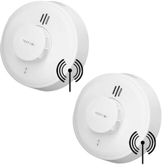 H10-W Hittemelder 2-pack - Draadloos koppelbaar - LinkSmart® Wit