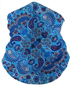 # H25 Bloemenprint Unisex Wandelen Sjaals Outdoor Hoofdband Sjaal Hals Winddicht Gezicht Cover Zon Bescherming Bandana Hoofddeksels