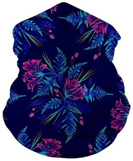 # H25 Bloemenprint Unisex Wandelen Sjaals Outdoor Hoofdband Sjaal Hals Winddicht Gezicht Cover Zon Bescherming Bandana Hoofddeksels