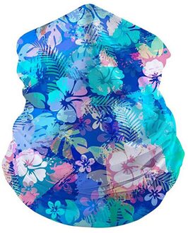 # H25 Bloemenprint Unisex Wandelen Sjaals Outdoor Hoofdband Sjaal Hals Winddicht Gezicht Cover Zon Bescherming Bandana Hoofddeksels