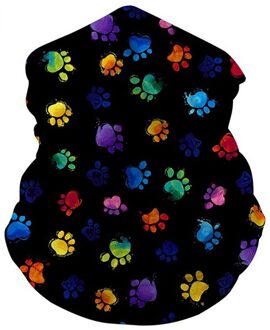 # H25 Bloemenprint Unisex Wandelen Sjaals Outdoor Hoofdband Sjaal Hals Winddicht Gezicht Cover Zon Bescherming Bandana Hoofddeksels