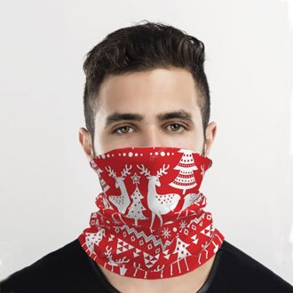 # H25 Kerst Patroon Print Fietsen Wandelen Sjaals Outdoor Tulband Rijden Mannen En Vrouwen Sport Naadloze Sjaal Hoofddeksels Bandana