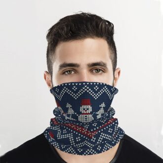 # H25 Kerst Patroon Print Fietsen Wandelen Sjaals Outdoor Tulband Rijden Mannen En Vrouwen Sport Naadloze Sjaal Hoofddeksels Bandana