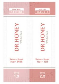 H2o DR.HONEY White Bee Balance Repair Hair Milk + Hair Oil Sachet Set 3ml+3g