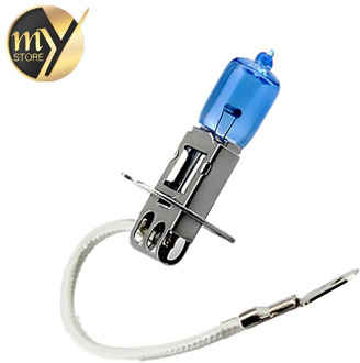 H3 55W 12V 6000K Super Bright White Fog Lights Halogen Bulb High Power Car Headlight Lamp Car Light Source parking auto