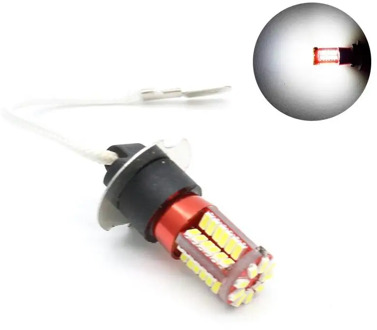 H3 Car Led Bulb 3014 57smd Super Bright Decoding Fog Bulb Auto Brake Lights 10w Front Rear Fog Lamp Automobile H3 Led Fog Light